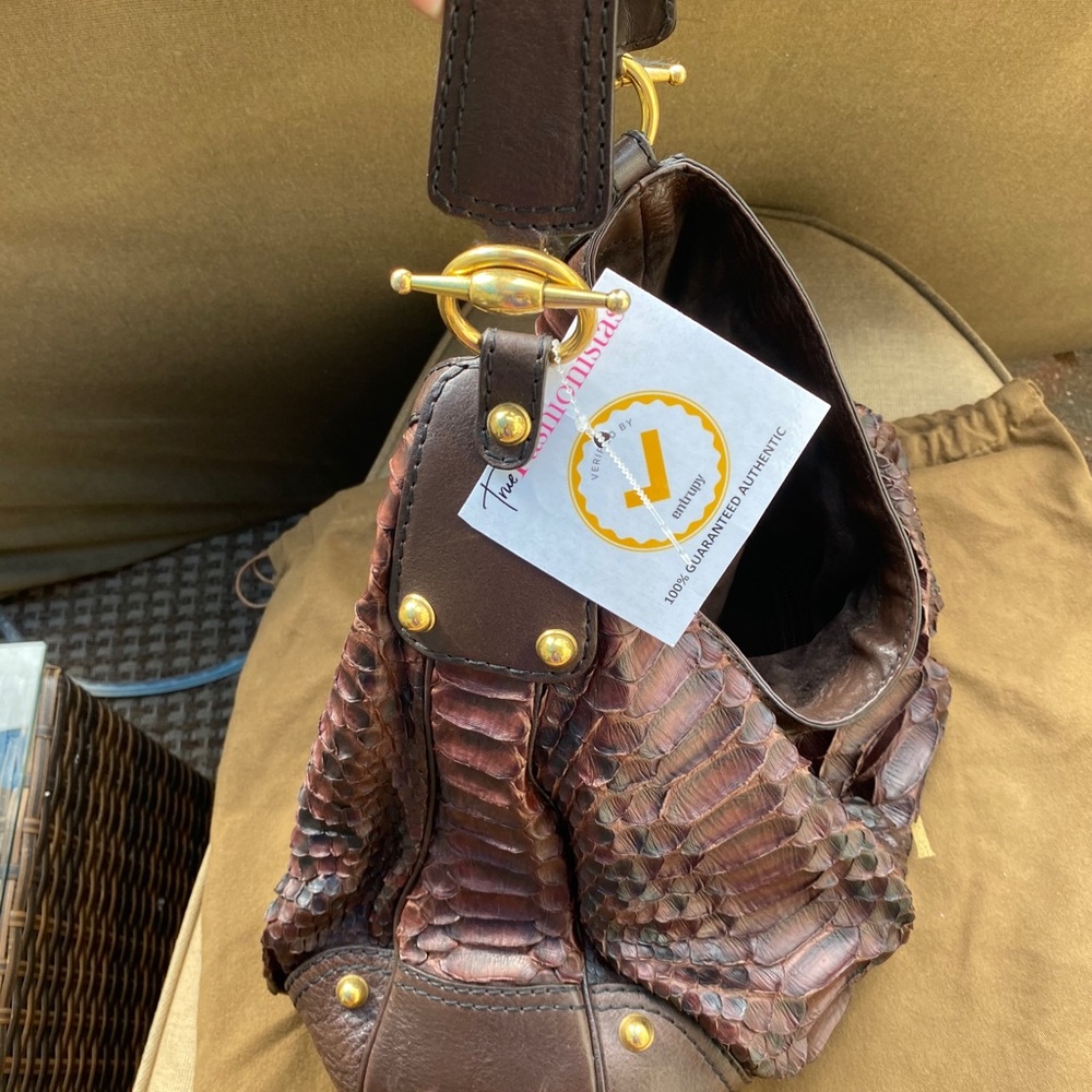 Authentic Gucci rare python bag/purse - Picture 3 of 13